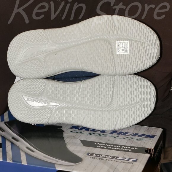 2 Pairs- Blue+Black- Skechers Men's Glide Lite Pacer Shoe. Price for 2. - Picture 6 of 14